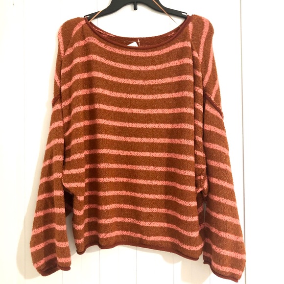 Free People Cedar Flower Bardot Sweater - Picture 5 of 9